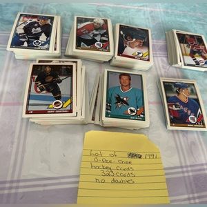 COPY - Hockey cards from the 1990s.  Over 700 cards no doubles!!  Relisted!